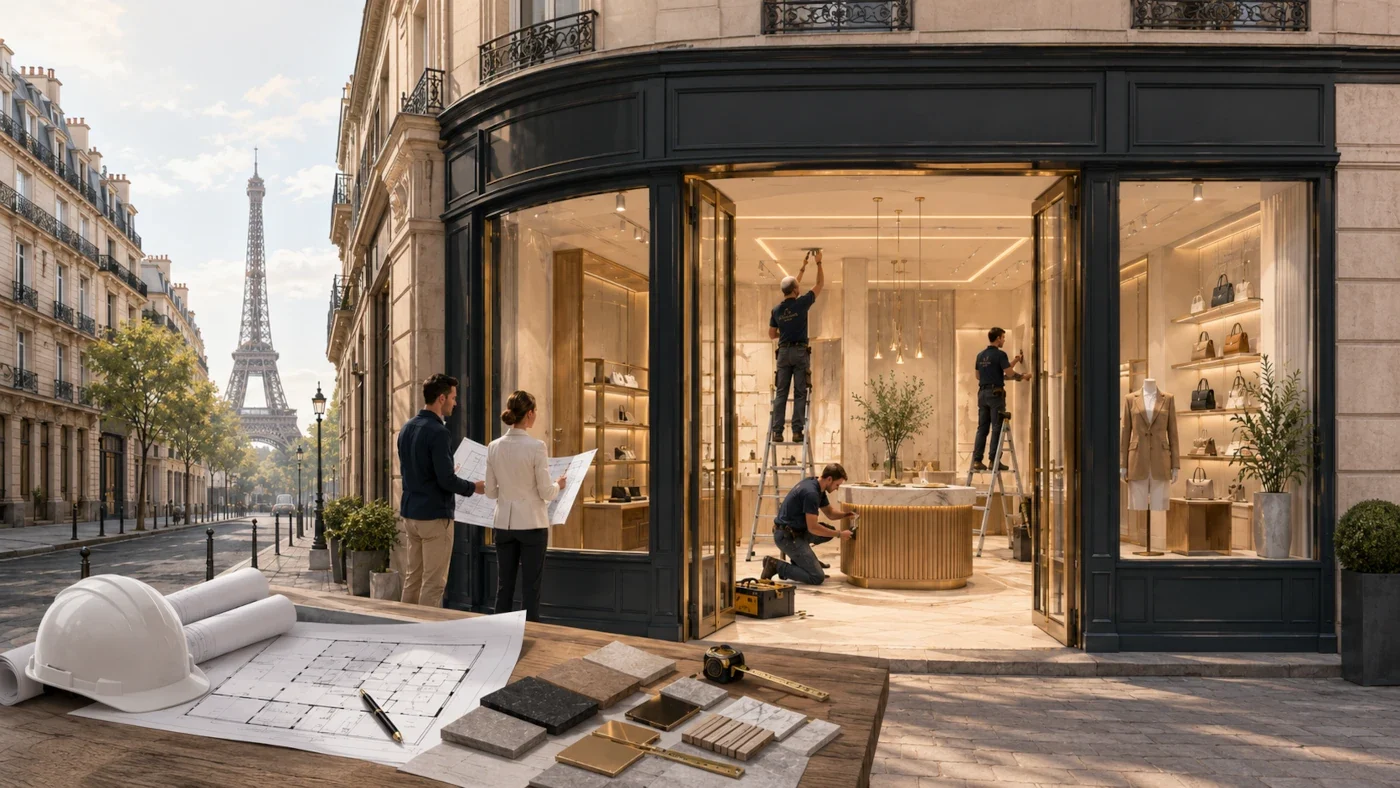 Rénovation boutique et magasin à Paris | Pyramid PCC